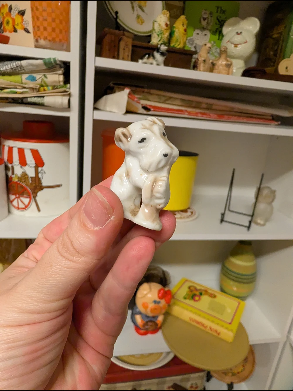 Ceramic Scottie Mini Vintage Figurine